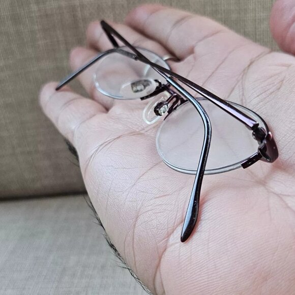 Marchon Women Glasses Half Rim MAGNETICS 883 MAG Burgundy Eyeglasses FELXON - Picture 4 of 14